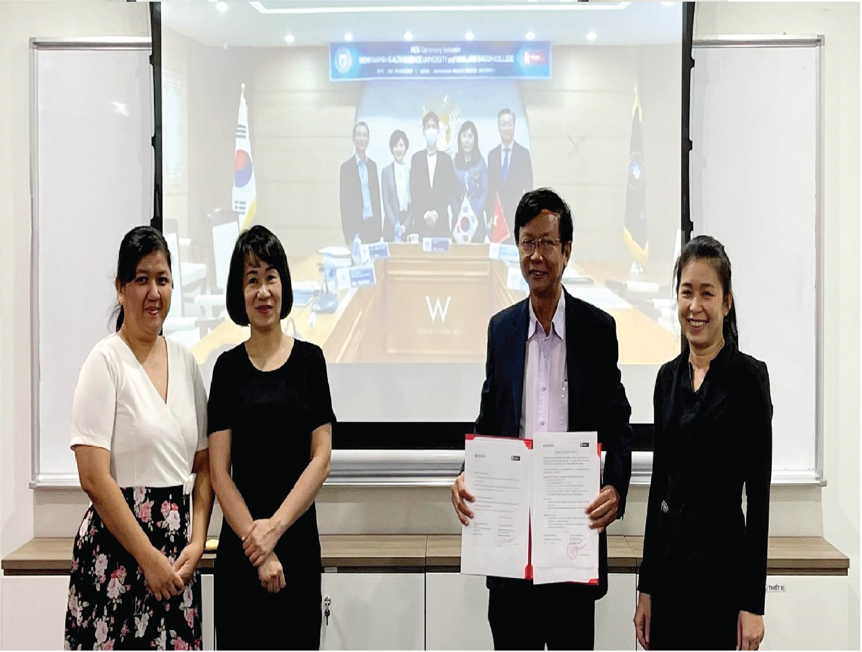 Van Lang Sai Gon College with Wonkwang Health Science University started their first partnership program